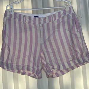Old Navy Linen Striped Shorts